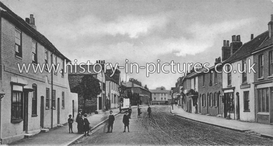 The Bull Inn and High Street, Hornchurch, Essex. c.1910